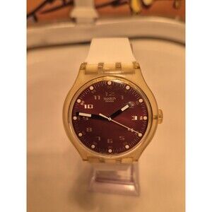 Swatch X - Large Foxtail 46mm Men's Watch. 2001. Clear Case. New Bat + Band